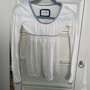 Y2k vintage Abercrombie and fitch babydoll tee